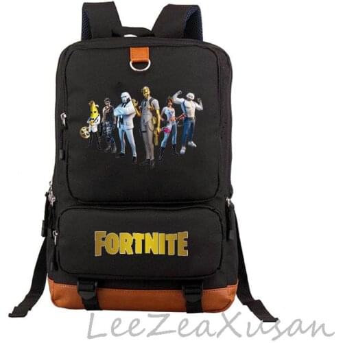 Fortnite Mens Backpack Games Canvas Backpack School Bag Women Mens Travel Bags Large Capacity Travel Laptop Backpack Bag
