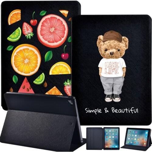 Leather Tablet Case for Apple IPad Air1 /Air 2 /Air 3 10.5" (2019) Shockproof PU Protective Case Cover + Stylus