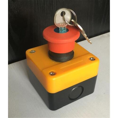 Red Emergency Stop Push Button Box With Key Elevator Stop Switch Push Button