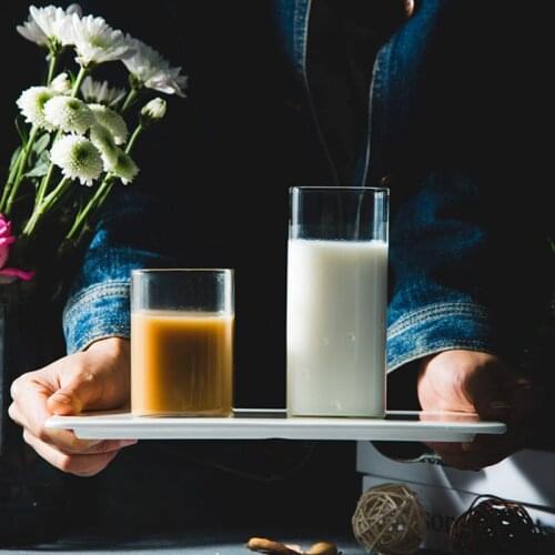 Creative High Temperature Resistant Transparent Glass Tea Milk Cup Espresso Tea Cup Coffee Mug