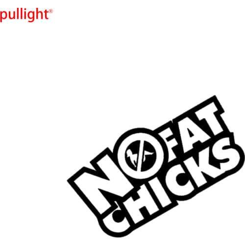 NO FAT CHICKS Front Stickers Checkered Flags Windshield car Sticker Vinyl Hobby Car Bumper Sticker