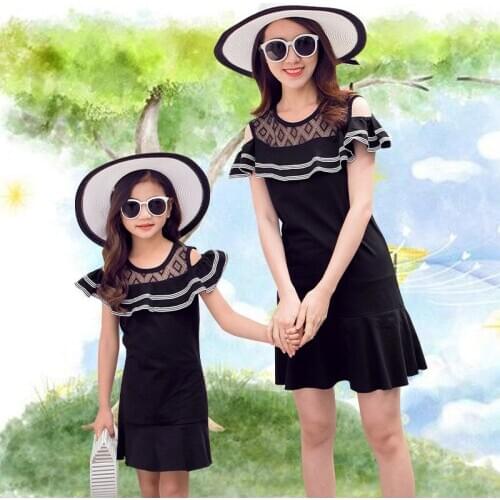 Mother & Daughter Dress Fashion-Style Summer Wear Mother-daughter Matching Outfit