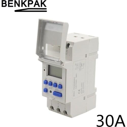 THC15A 220V 30A Din rail timer relay time switches weekly programmble electronic TIME SWITCH bell ring device