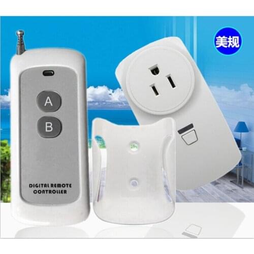 RF Remote control switch socket AC 110v US standard plugs+ 1 remote control with 2 key