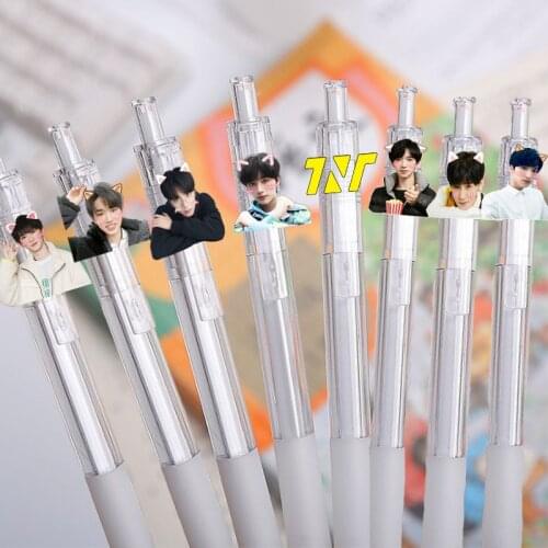 TNT Times Youth League Stationery Ma Jiaqi Ding Chengxin Transparent Cute Ink Pen Black Gel Pen Star Surroundings Souvenir Kawai