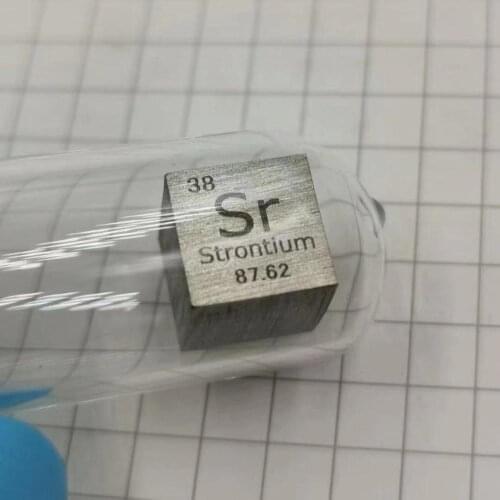 High Purity 99 Pure Strontium Sr Carved Element Periodic Table 10mm Cube