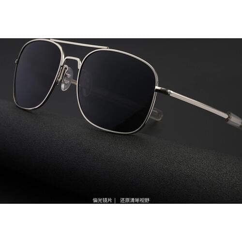 High-end Pilot Fashion Driver Sun Glasses Polarized Mirror Sunglasses Custom Made Myopia Minus Prescription Lens -1 to -6