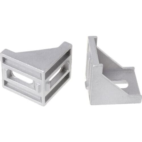 10pcs 4040 Fasten Fitting Angle 40x40 L Connector Aluminum Corner Bracket Joint Brace