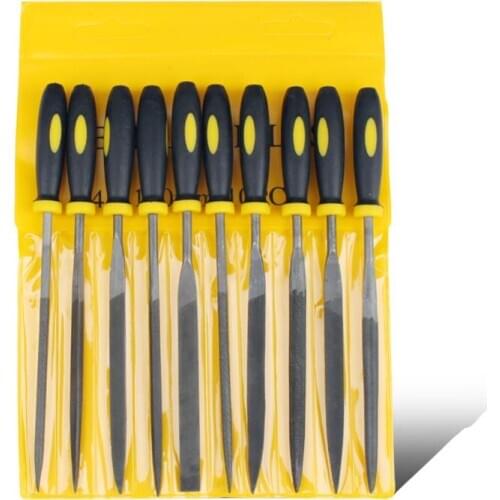 10pcs/set Steel Needle Files Set Flat Square Triangular Round Semi-circle File Tools