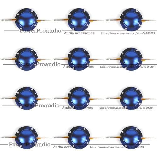 12PCS/LOT 32mm Blue Titanium diaphragm For EV 32 DH2010 DH3 2010A Aluminium Flat Wire 8 Ohm