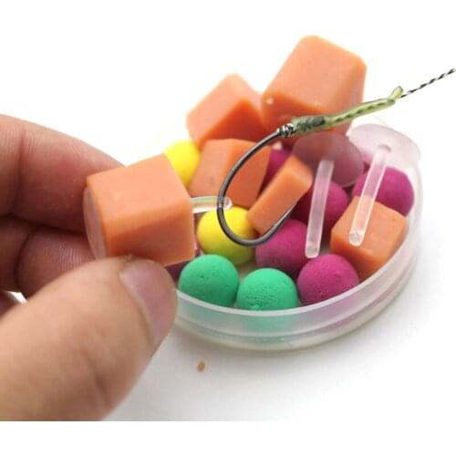 20PCS Carp Fishing Accessories Hair Stops Beads Carp Bait Screw Boilie Insert Stoppers Fishing Method Feeder Tackle Carp Fishing