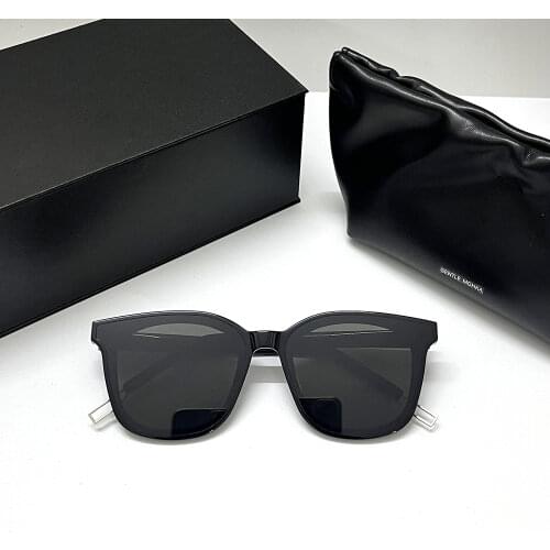 Square Polarized Sunglasses Women Korea Gentle Designer Brand Big one lens mans Papas Sun Glasses female uv400 Acetate Frame