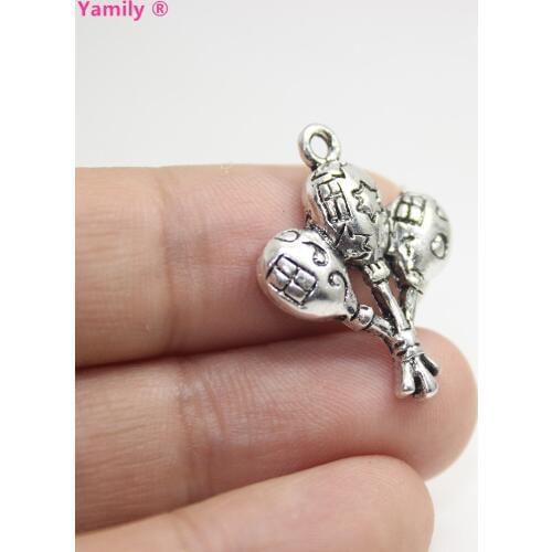 25pcs-- 25x19mm star heart Balloon Charms Antique silver tone Balloon Charm pendant for diy jewelry making pj2754