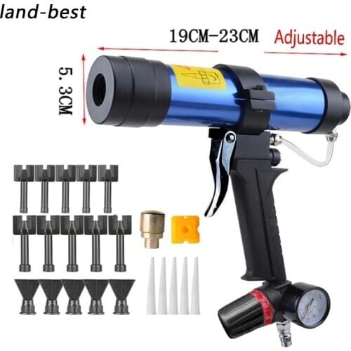 310ML Air Caulking Gun Pneumatic Cartridge Dispenser Silicon Sealant Applicator Glass Gluing Tool Construction Caulking Gun