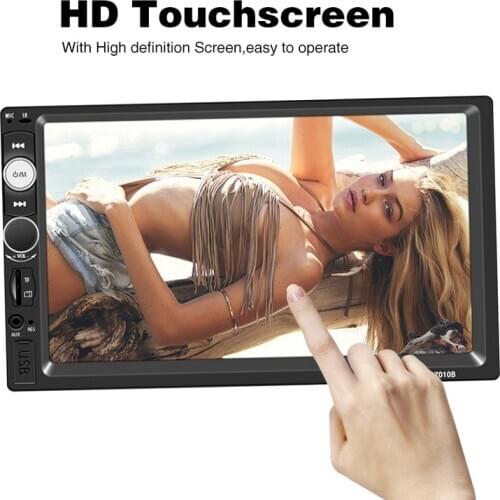 7 Inch 2 DIN Car Autoradio Mirror Link Radio Cassette MP5 Player Bluetooth Touch Screen TF/USB/FM/Aux-in
