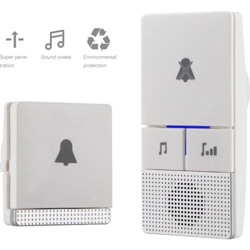 Wireless Self Generation Doorbell Home Smart Electronic Remote Control Long Distance Door Chime Waterproof 38 ring tones