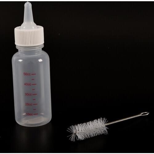 50CC Pet Small Dog Puppy Cat Kitten Rabbit Care Milk Nursing Feeding Bottle Xmas