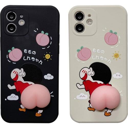 Decompression cut Phone Cases for iPhone11 12 Mini Pro XS Max X XR 7 8 Plus SE12Pro 11Pro Soft Kneading Shockproof Cover