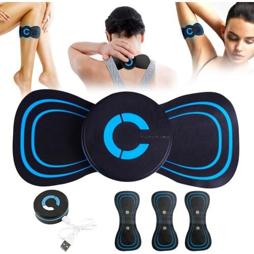 Electromagnetic Neck Wave Massager 6 Modes Slimming EMS Arm Shaper Adjustable Mini Cervical Massager Neck Pain Relief