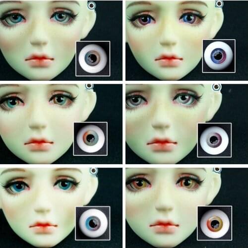 1/12 1/8 1/6 1/4 1/3 Doll Make Up Accessories Full Size 8mm-26mm BJD Dreamy Gradient Glass Eyeball For SD YOSD MSD SD13 C0999