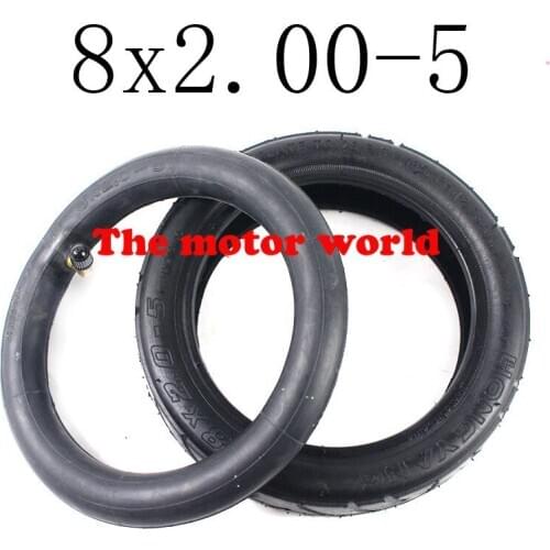 Hot Sale New 8 Inch Pneumatic Tire 8X2.0-5 8x2.00-5 Inner Tube and Tyre for Electric Scooter Baby Trolley Motorcycle Part