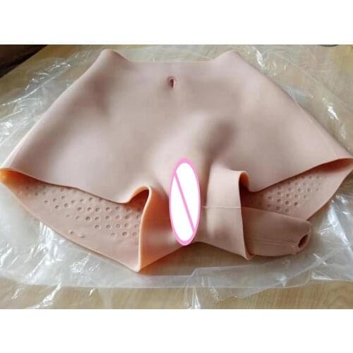 6G Upgrade Lift Hip Artificial Sex Fake Underwear Silicone Realistic Vagina Panties Shemale Crossdresser Pussy Pants Transgender