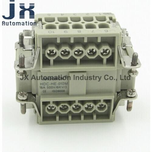 HAOGNCN Connector HDC-HE-010-M/F 10-core Hot Runner 16A Rectangular Connector