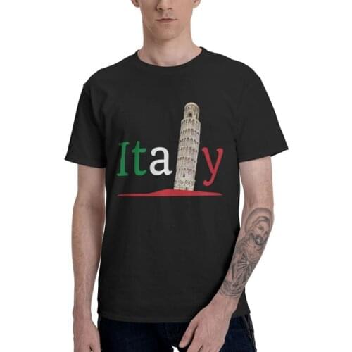 Italy Creative T Shirt Men Cotton Print T-shirt Fashion Tshirt Short Sleeve Homeland Italian Pride Tee Tops Gift