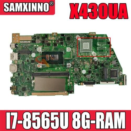 X430UA Mainboard For ASUS A430U S4300U X430UA X430U Laptop motherboard Motherboard W/ 8G-RAM I7-8565U