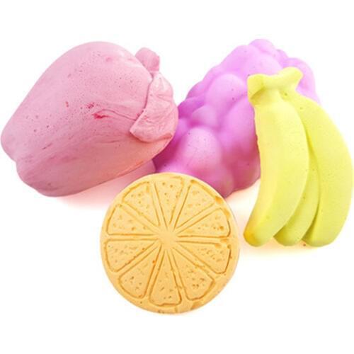 Minerals Molar Stone Chew Toys Fruit Shape Mouth Grinding Toy Guinea Pig Hamster Rabbit Teeth Grinding Stone Small Pet Supplies