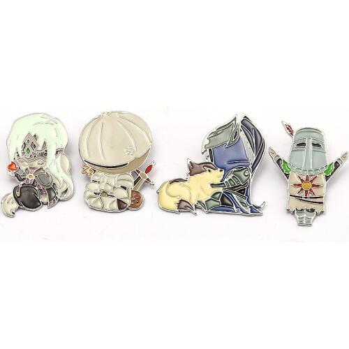Fashion Cartoon Darksouls 3 The Sun Metal Brooch Pattern Shirt Sweater Badge Brooch Pin Accessory