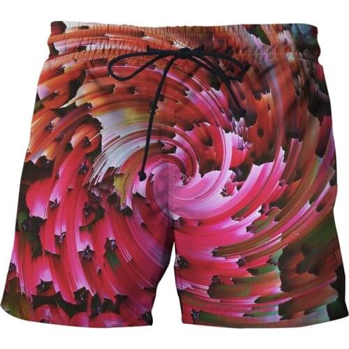 Fashionable beach shorts with summer ink mens shorts with Bermuda Harajukus 3D printed shorts with funny graphic mens shorts