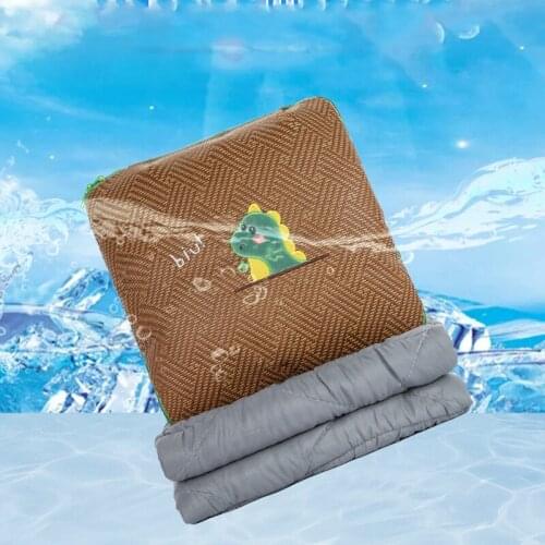 Cartoon Animal Throw Pillow Quilt 2 In 1 Multi Function Pillow and Quilts for Car Travel Rest Sleep Rattan Seats Soft Cool