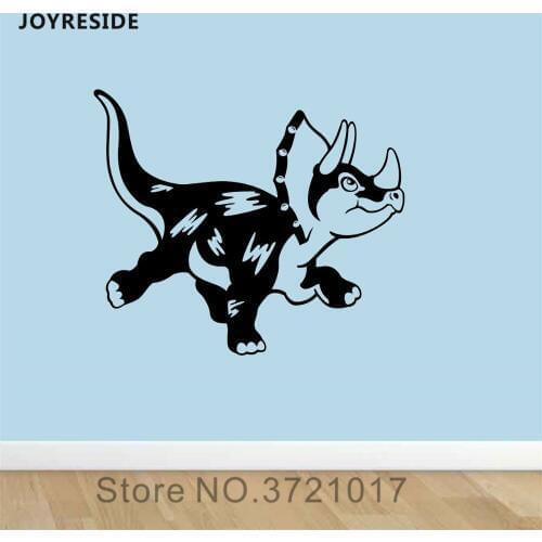 JOYRESIDE Dinosaur Wall Animal Decals Vinyl Sticker Home Interior Design Living Room Decoration Kids Room Bedroom Mural A1673