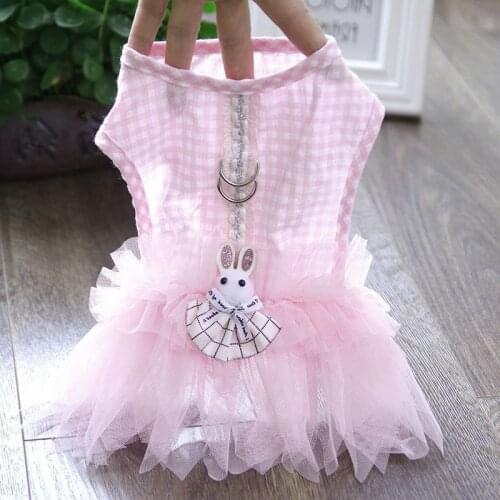 Pet Dog Clothes Dress for Dog Cat Summer Gauze Rabbit Skirt Corgi Chihuahua Yorkie Bichon Teddy Poodle Pug Ropa De Perro Costume
