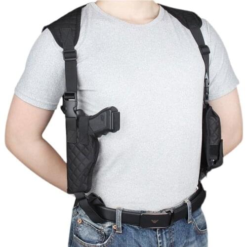 New double shoulder armpit outdoor portable hidden double cartridge case lightweight invisible holster