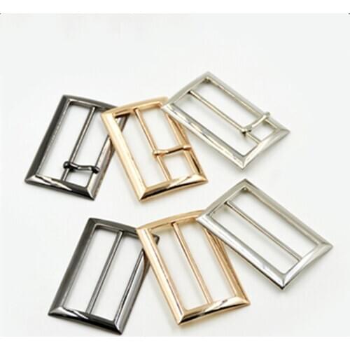 DIY Pin Buckle Metal Tri Glide Adjust Roller Rectangle Ring Leather Craft Accessories for Bag Belt Strap Backpack 30pcs