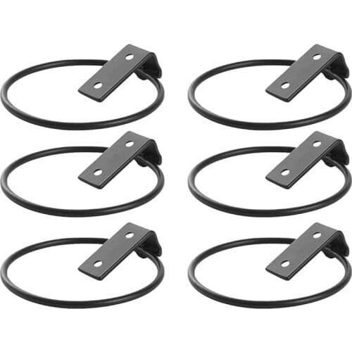 SHGO HOT-6Pcs Planter Pot Ring Flower Pot Holder Wall for Home Garden Balcony Outdoor Flower Plant Pot Hangers