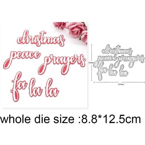 Craft dies Christmas Greetings Word Set Cutting Dies Stencils For Card Making Scrapbooking dies Metal Dies Nouveau Arrivage 2020
