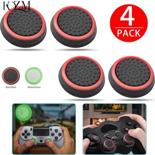 4pcs Silicone Analog Thumb Stick Grips Cover For Xbox 360 One Playstation 4 For PS4/PS3 Pro Slim Gamepad Cap Joystick Cap Cases