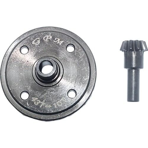 Harden Steel 45 Diff Bevel Gear 43T & Pinion Gear 10T for ARRMA Kraton /Outcast/Talion RC Car Accessories Parts