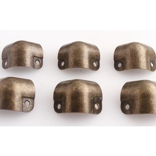 26mm Corner protectors Antique bronze Metal Corners with retro pattern Corner protector for boxes tables and books corner bracke