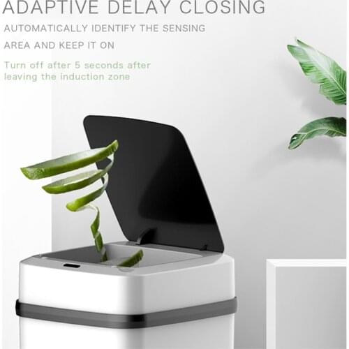 Smart Trash Can Automatic Sensor Dustbin Smart Sensor Electric Waste Bin Home Rubbish Can For Kitchen Bathroom Garbage