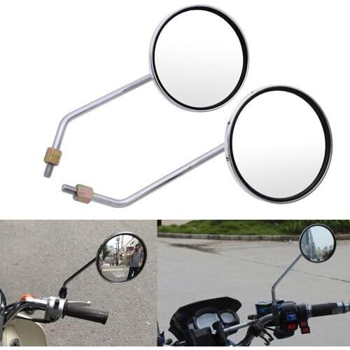 Universal Motorcycle Mirrors Round Mirror 8mm 10mm motorcycle accessories For Suzuki TL1000S tl 1000 GS1000 GS500E GSX250 GSX550