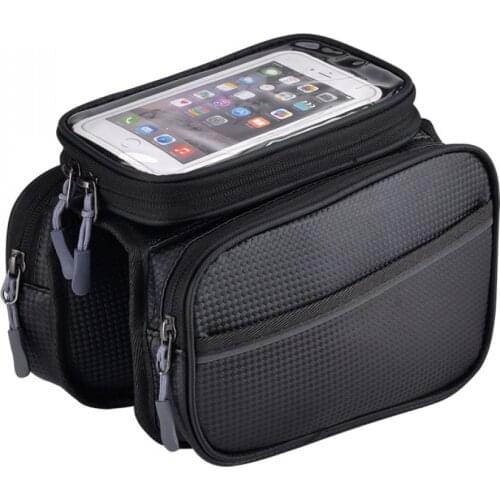 Bicycle Bag Touch Screen Top Front Tube Frame Waterproof Cycling Bag MTB Road Bike Bag 6.5 inch Phone Case Bike Accessories