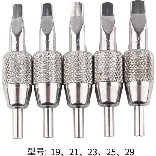 1pcs tattoo handle 17FT 19FT 21FT stainless steel tattoo row handle stainless steel one handle tattoo machine handle Shipping