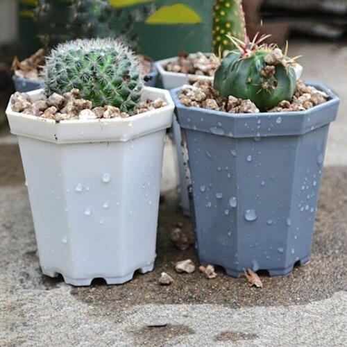 20/40pcs Plastic Square garden plant Flower grow Pots Succulents herb Home Garden planter Office Desk table Pot Gardening Dec