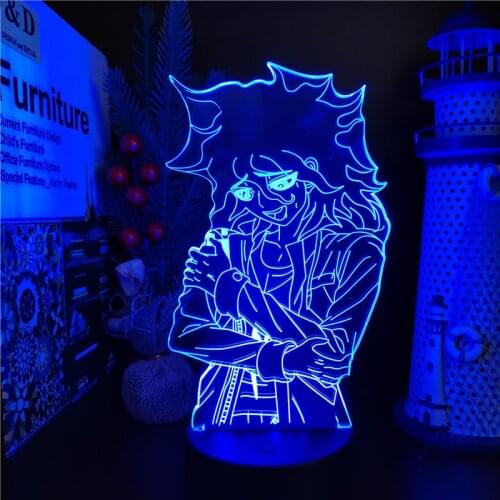 Danganronpa 3D Lamp Anime Figure V3 Nagito Komaeda Night Light LED Lampara Manga Home Decoration Lighting Decor Lights Lampe
