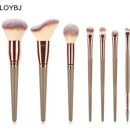 LOYBJ 5/7pcs Makeup Brushes Beauty Tool Set Cosmetic Powder Foundation Blush Contour Eyeshadow Eyebrow Eye Lashes Make Up Brush