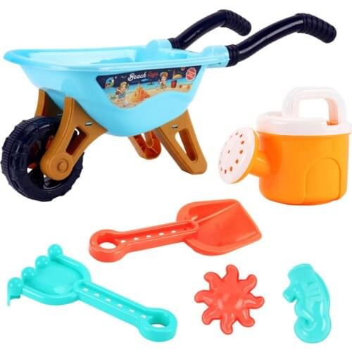 6pcs/set Beach Sand Toys Set Shovels Rakes Sand Molds Boys and Girls Reusable
